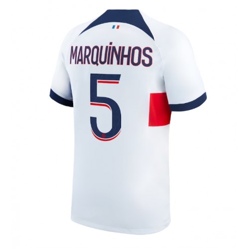 Fotballdrakt Herre Paris Saint-Germain Marquinhos #5 Bortedrakt 2023-24 Kortermet